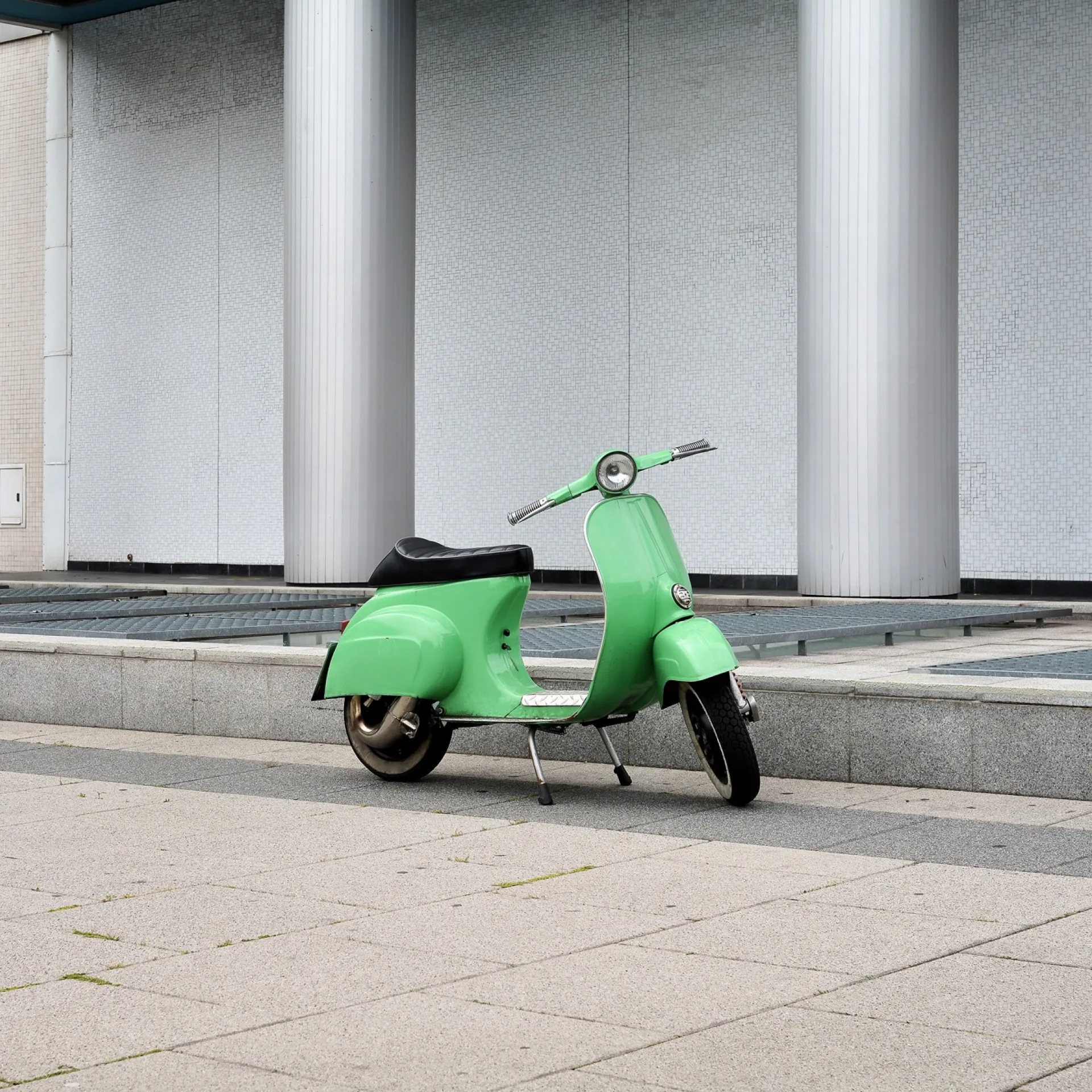 Groene scooter